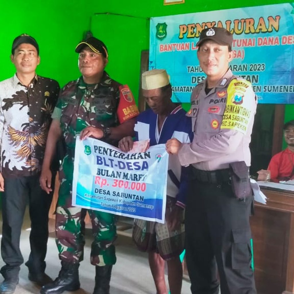 Desa Sabuntan kembali menyalurkan Bantuan Langsung Tunai BLT-DD 2023