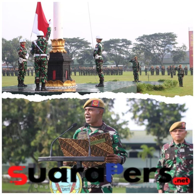 Pelaksanaan Upacara Bendera Hari Senin Wujud Kedisiplinan Prajurit Arhanud 8/MBC