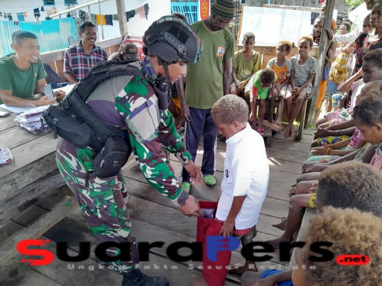 Kepedulian Satgas Yonif Raider 514/SY Terhadap Pendidikan Anak-anak di Batas Batu Papua