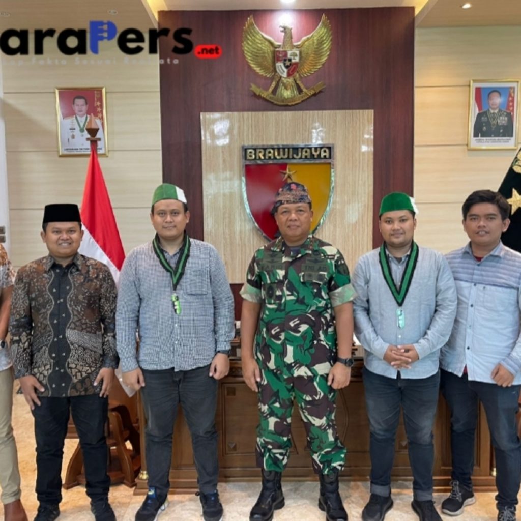 Himpunan Mahasiswa Islam Jawa Timur silaturrahmi ke Pangdam V Brawijaya di Surabaya.