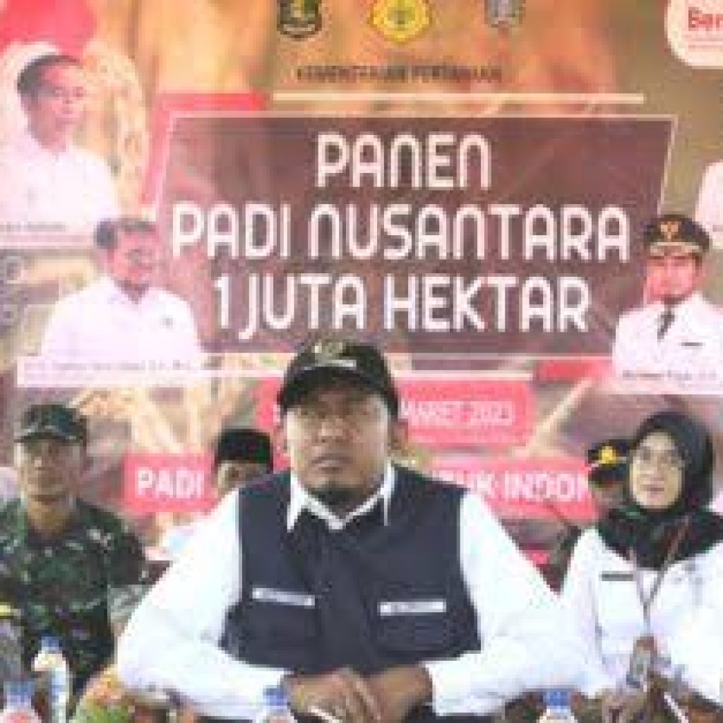 DKPP Sumenep Sukseskan Gerakan Panen Padi Nusantara 1 Juta Hektare