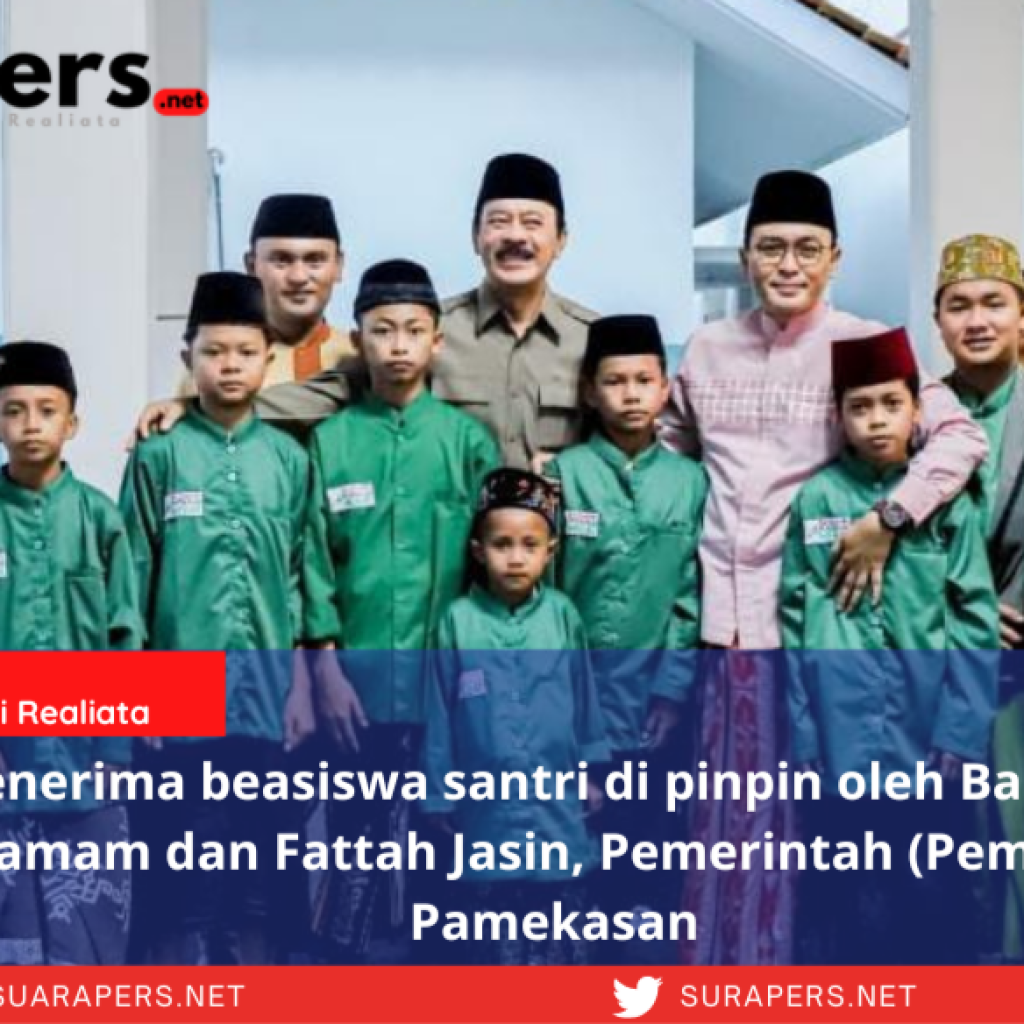 Pemkab Pamakesan Meberikan Beasiswa Pada Santri Di Acara Safari Ramadhan