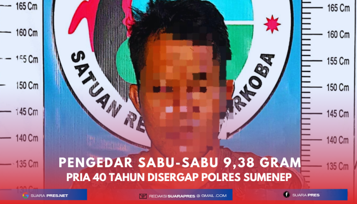 Pengedar Sabu-Sabu 9,38 gram, Warga Sokobanah Disergap Polres Sumenep