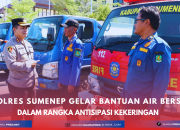 Polres Sumenep Gelar Apel Gabungan Bantuan Air Bersih Dalam Rangka Antisipasi Kekeringan