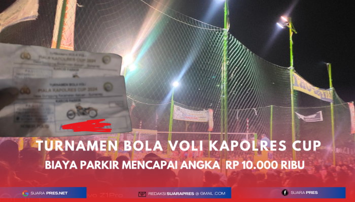 Turnamen Bola Voli Kapolres Cup, Tarif Parkir Mahal Dikeluhkan Pengunjung