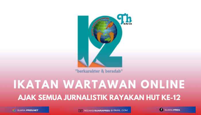 Ikatan Wartawan Online ajak Seluruh Anggota Semarak Rayakan HUT Ke-12