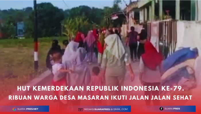 Ribuan Masyarakat Desa Masaran Mengikuti (JJS), Memperingati Jasa Pahlawan