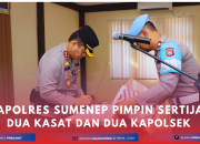 Kapolres Sumenep Pimpin Sertijab Dua Kasat dan Dua Kapolsek
