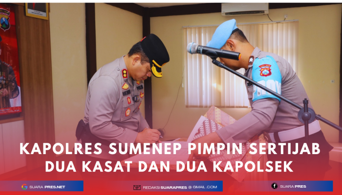 Kapolres Sumenep Pimpin Sertijab Dua Kasat dan Dua Kapolsek