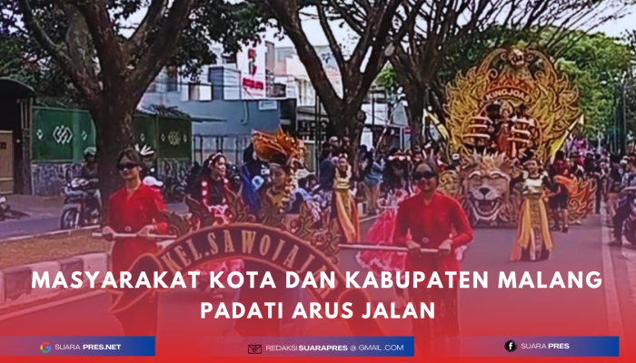 Ratusan Ribu Masyarakat Kota Dan Kabupaten Malang Berlalu Lalang Disemua Ruas Jalan