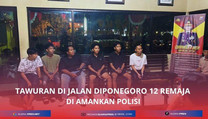 Tawuran di Jalan Diponegoro, 12 Remaja Diamankan Polisi