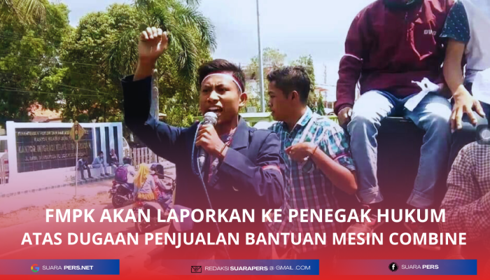 FMPK Akan Laporkan Ke Penegak Hukum, Atas Dugaan Penjualan Bantuan Mesin Combine