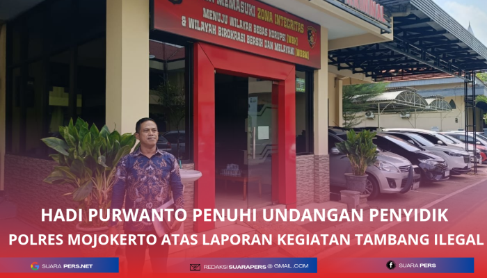 Ketum Penuhi Panggilan Polres Mojokerto, Atas Laporan Tambang Ilegal Pelaku Segera di Tangkap