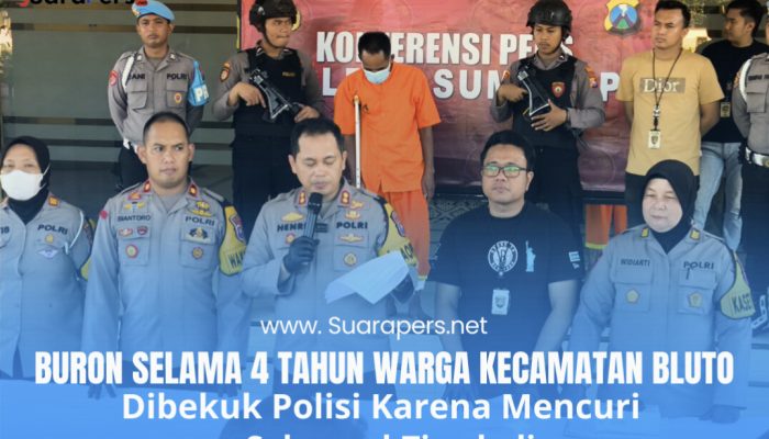 Buron Selama 4 Tahun, Warga Kecamatan Bluto Dibekuk Polisi