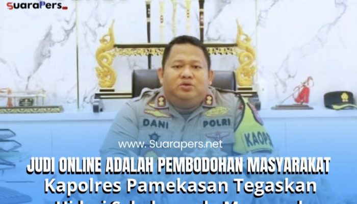 Kapolres Pamekasan :  Jazuli Dani Iriawan Tegaskan Hindari Judi Online, Sebelum ada Menyesal